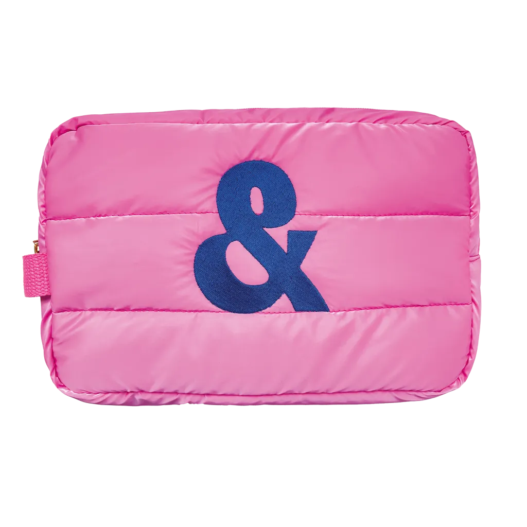 A.N.D. beauty Organizer Pink Puffy Bag