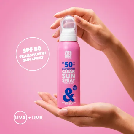 Clear Sun Spray LSF 50 – Transparent. Easy. High Protection. | A.N.D. Beauty