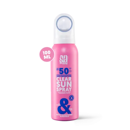 Clear Sun Spray SPF 50 – Transparenter Sonnenschutz für Gesicht & Körper | A.N.D. beauty