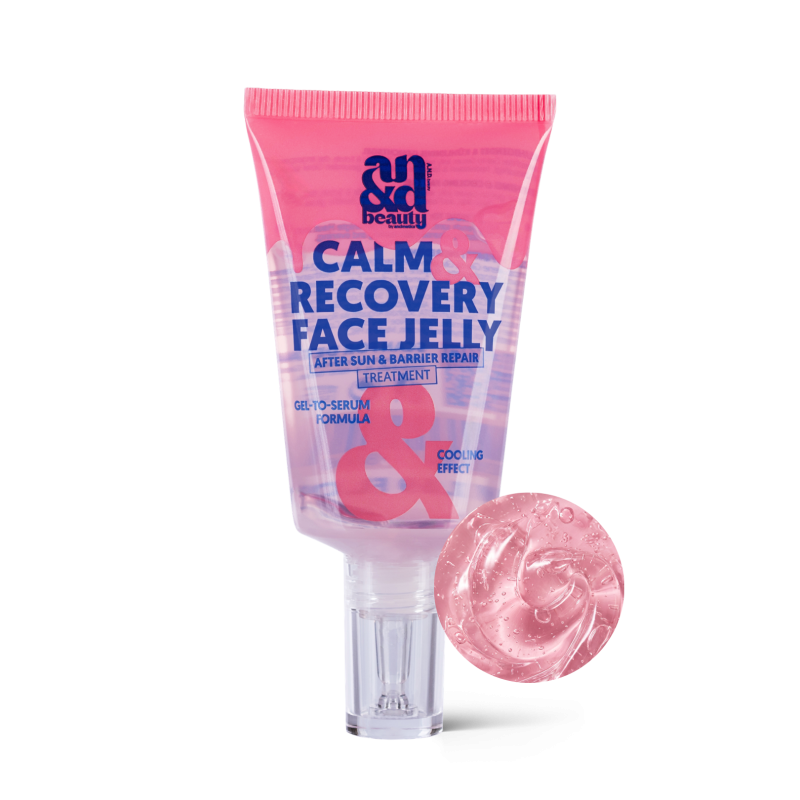 Calm & Recover Face Jelly – Cooling Gel-to-Serum für gestresste Haut | A.N.D. beauty