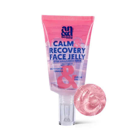 Calm & Recover Face Jelly – Cooling Gel-to-Serum für gestresste Haut | A.N.D. beauty