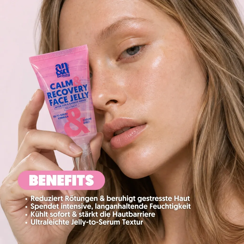 Calm & Recover Face Jelly – Cooling Gel-to-Serum für gestresste Haut | A.N.D. beauty