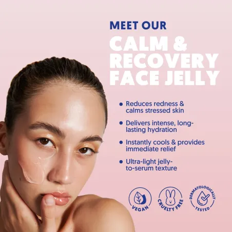 Calm & Recover Face Jelly – Cooling Gel-to-Serum für gestresste Haut | A.N.D. beauty