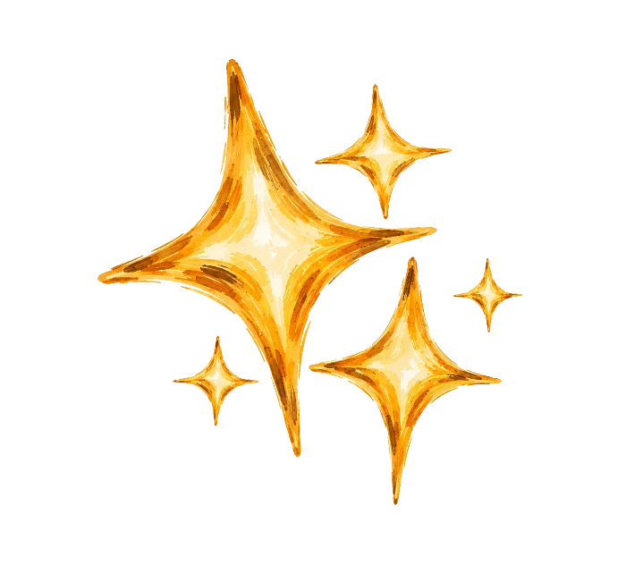 Goldene Glitzer-Sterne