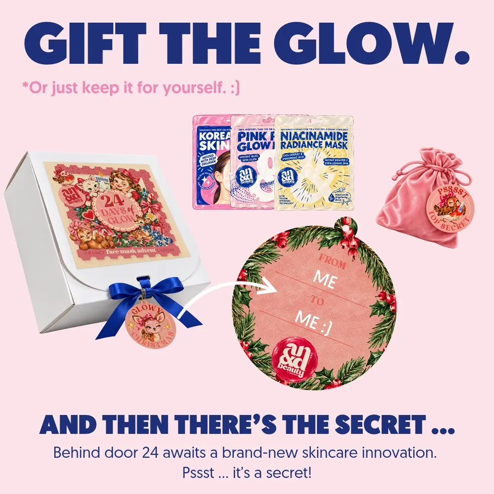 24 Days of Glow – Gift the Glow: advent calendar with gift tag and secret surprise
