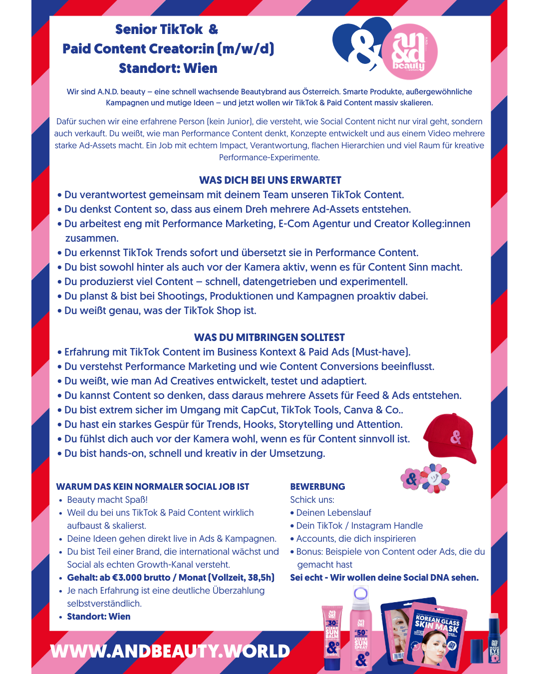 Stelleninserat Grafik Beauty Branche